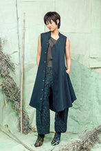 Load image into Gallery viewer, Dark Blue, Buttoned, Luxurious, Oversized, Alternative-Style, Elevated Street Style, Women's Dress 