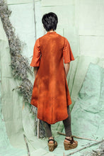 Load image into Gallery viewer, SL26 AELLA BUTTON DOWN DRESS - RUST OCHRE