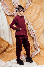Load image into Gallery viewer, AW25 AIJA COWL VEST TOP - BURGUNDY ROSE