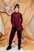 Load image into Gallery viewer, AW25 AIJA COWL VEST TOP - BURGUNDY ROSE