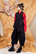 Load image into Gallery viewer, AW25 AIJA COWL VEST TOP - OBSIDIAN TWILL