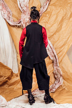 Load image into Gallery viewer, AW25 AIJA COWL VEST TOP - OBSIDIAN TWILL