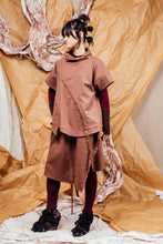 Load image into Gallery viewer, AW25 AKEMI RUCHE BOX TOP - CEDARWOOD CHECK