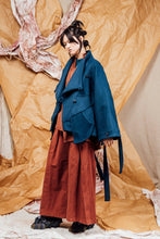 Load image into Gallery viewer, AW25 AMANE WRAP RUCHE COAT - DEEP TEAL