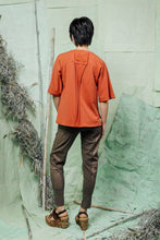 Load image into Gallery viewer, Orange, Boxy, Smart Casual, Summer, Versatile, Women's Top