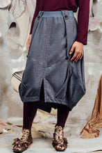 Load image into Gallery viewer, AW26 CHRYSALIS  ORIGAMI SKIRT - INDIGO TARTAN