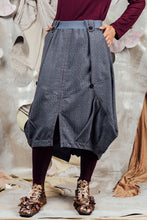 Load image into Gallery viewer, AW26 CHRYSALIS  ORIGAMI SKIRT - INDIGO TARTAN