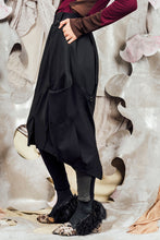 Load image into Gallery viewer, AW26 CHRYSALIS  ORIGAMI SKIRT - OBSIDIAN
