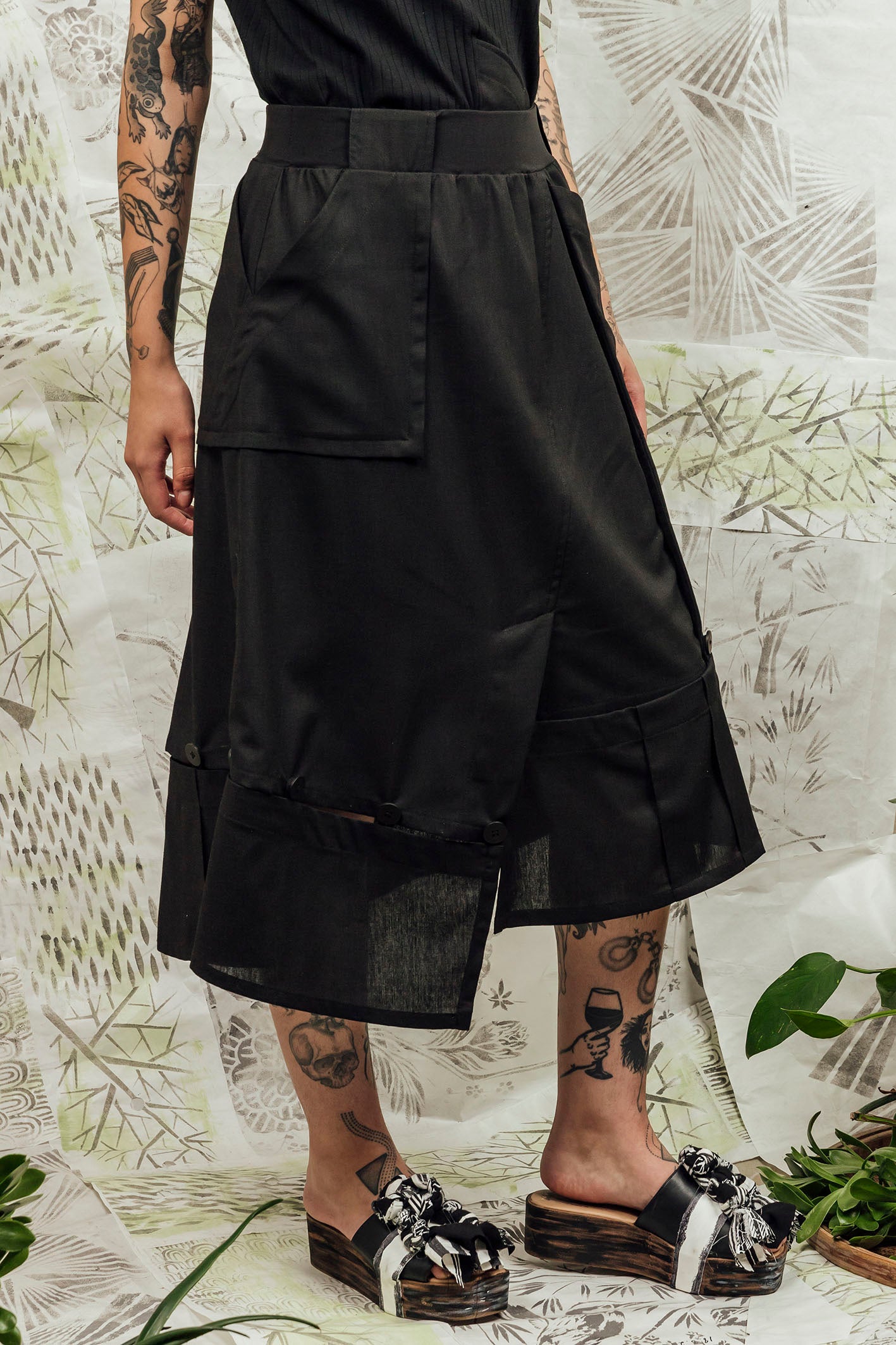 SL24 DHIA DETACH SKIRT - ONYX