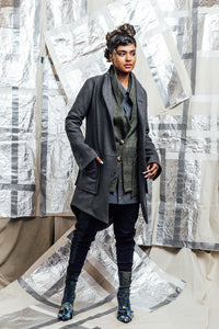 grey wool coat