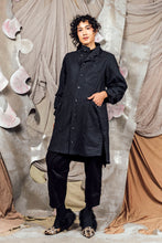 Load image into Gallery viewer, AW26 ETIEN LONG COWL JACKET - CHARCOAL FLECK