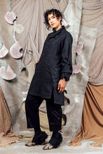 Load image into Gallery viewer, AW26 ETIEN LONG COWL JACKET - CHARCOAL FLECK