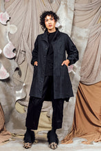 Load image into Gallery viewer, AW26 ETIEN LONG COWL JACKET - CHARCOAL FLECK