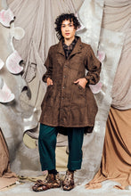 Load image into Gallery viewer, AW26 ETIEN LONG COWL JACKET - SIENNA PINSTRIPE
