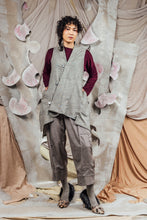 Load image into Gallery viewer, AW26 FIANE WRAP VEST - ASH SLUB