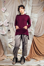 Load image into Gallery viewer, AW26 GIAN LONG SLEEVE POCKET TOP - MERLOT