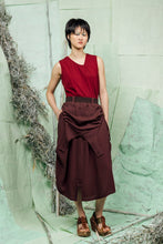 Load image into Gallery viewer, SL26 HOLLIS CONVERTIBLE SKIRT DRESS - DEEP RUST
