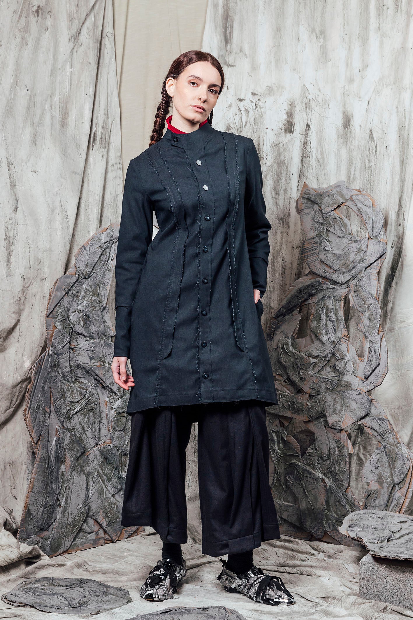 AW24 JADIS TUNIC SHIRT - DEEP INK