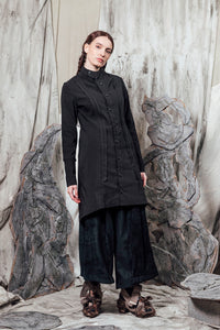 AW24 JADIS TUNIC SHIRT - OBSIDIAN