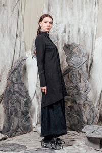 AW24 JADIS TUNIC SHIRT - OBSIDIAN