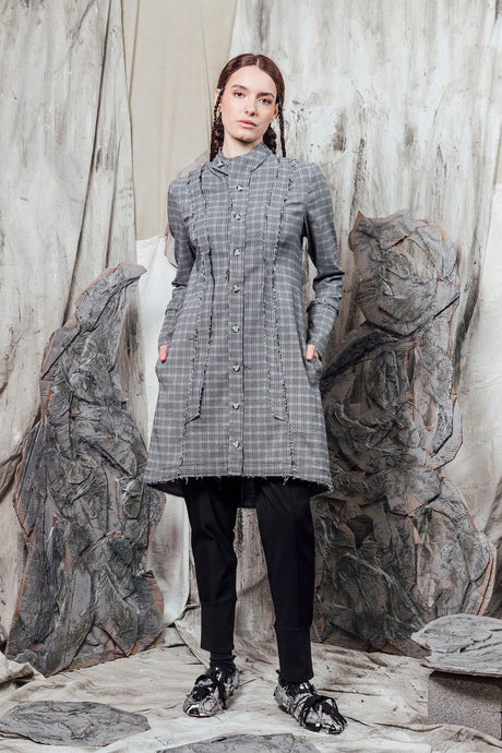 AW24 JADIS TUNIC SHIRT - RIVERSTONE CHECK