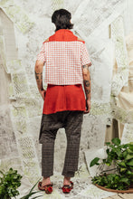 Load image into Gallery viewer, SL24 JUN OVERSIZE CROP TOP - SAMBAL CHECK