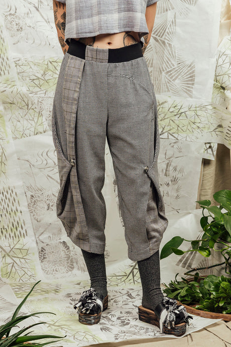 SL24 NYO ASYMMETRIC PANT - RIVERSTONE CHECK