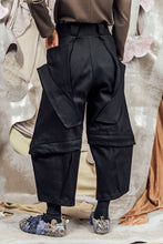 Load image into Gallery viewer, AW26 ORFEO ZIP LEG WIDE PANTS - OBSIDIAN