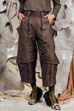 Load image into Gallery viewer, AW26 ORFEO ZIP LEG WIDE PANTS - TOBACCO
