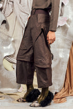 Load image into Gallery viewer, AW26 ORFEO ZIP LEG WIDE PANTS - TOBACCO