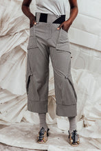 Load image into Gallery viewer, SL25 ORIME WIDE FOLD PANTS - MONO CHECK