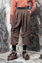 Load image into Gallery viewer, AW24 PLICA DOUBLE CUFF PANTS - CEDARWOOD CHECK