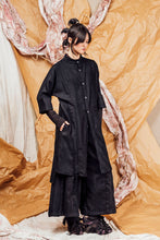 Load image into Gallery viewer, AW25 SAIGE LONG RUCHE JACKET - OBSIDIAN CHENILLE