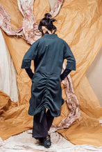 Load image into Gallery viewer, AW25 SAIGE LONG RUCHE JACKET - PETROL