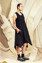 Load image into Gallery viewer, SL27 SAKASA  REVERSIBLE TUNIC DRESS - ONYX SLUB