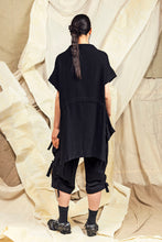 Load image into Gallery viewer, SL27 SANTALI RUCHE FLARE TOP - OBSIDIAN