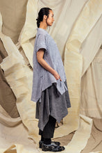Load image into Gallery viewer, SL27 SANTALI RUCHE FLARE TOP - RESORT STRIPE