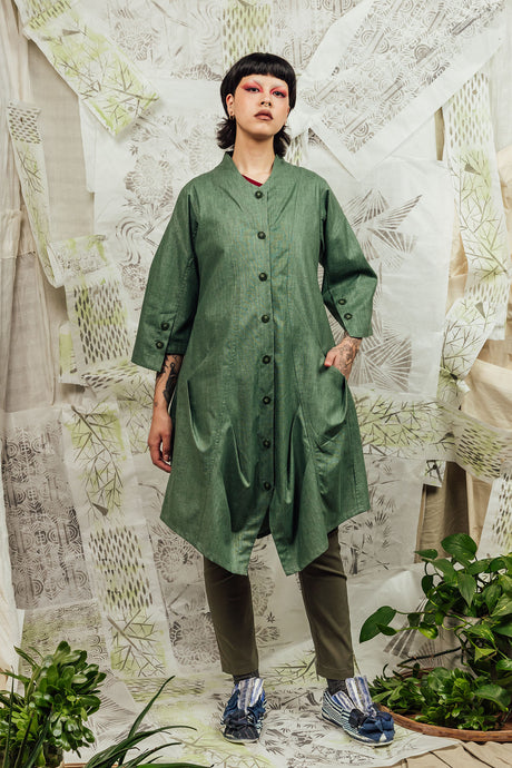 SL24 TAO LONG SHIRT - CELADON