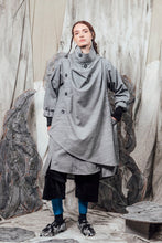 Load image into Gallery viewer, AW24 THORNE DRAPE TRENCH - ASH SLUB