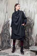 Load image into Gallery viewer, AW24 THORNE DRAPE TRENCH - CHARCOAL FLECK