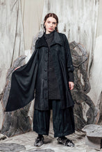 Load image into Gallery viewer, AW24 THORNE DRAPE TRENCH - OBSIDIAN CHENILLE