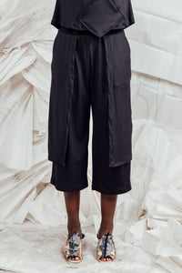 SL25 TORHI WIDE LEG PANTS - OBSIDIAN RIB