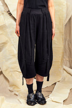 Load image into Gallery viewer, SL27 TOSHI WIDE RUCHE PANTS - OBSIDIAN