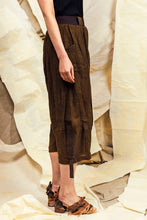 Load image into Gallery viewer, SL27 TOSHI WIDE RUCHE PANTS - BURNT UMBER