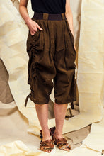 Load image into Gallery viewer, SL27 TOSHI WIDE RUCHE PANTS - BURNT UMBER