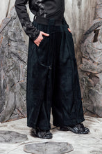 Load image into Gallery viewer, AW24 LYNDON BUTTON FLARE PANTS - OBSIDIAN CHENILLE