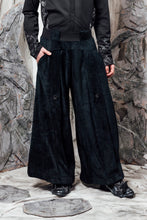 Load image into Gallery viewer, AW24 LYNDON BUTTON FLARE PANTS - OBSIDIAN CHENILLE