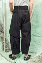 Load image into Gallery viewer, SL26 ADDIS LAYERED WIDE PANTS - ONYX