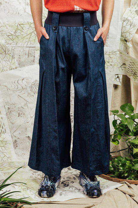 Unisex Wide Leg Denim Pants