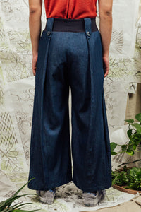 Wide leg unisex denim pants